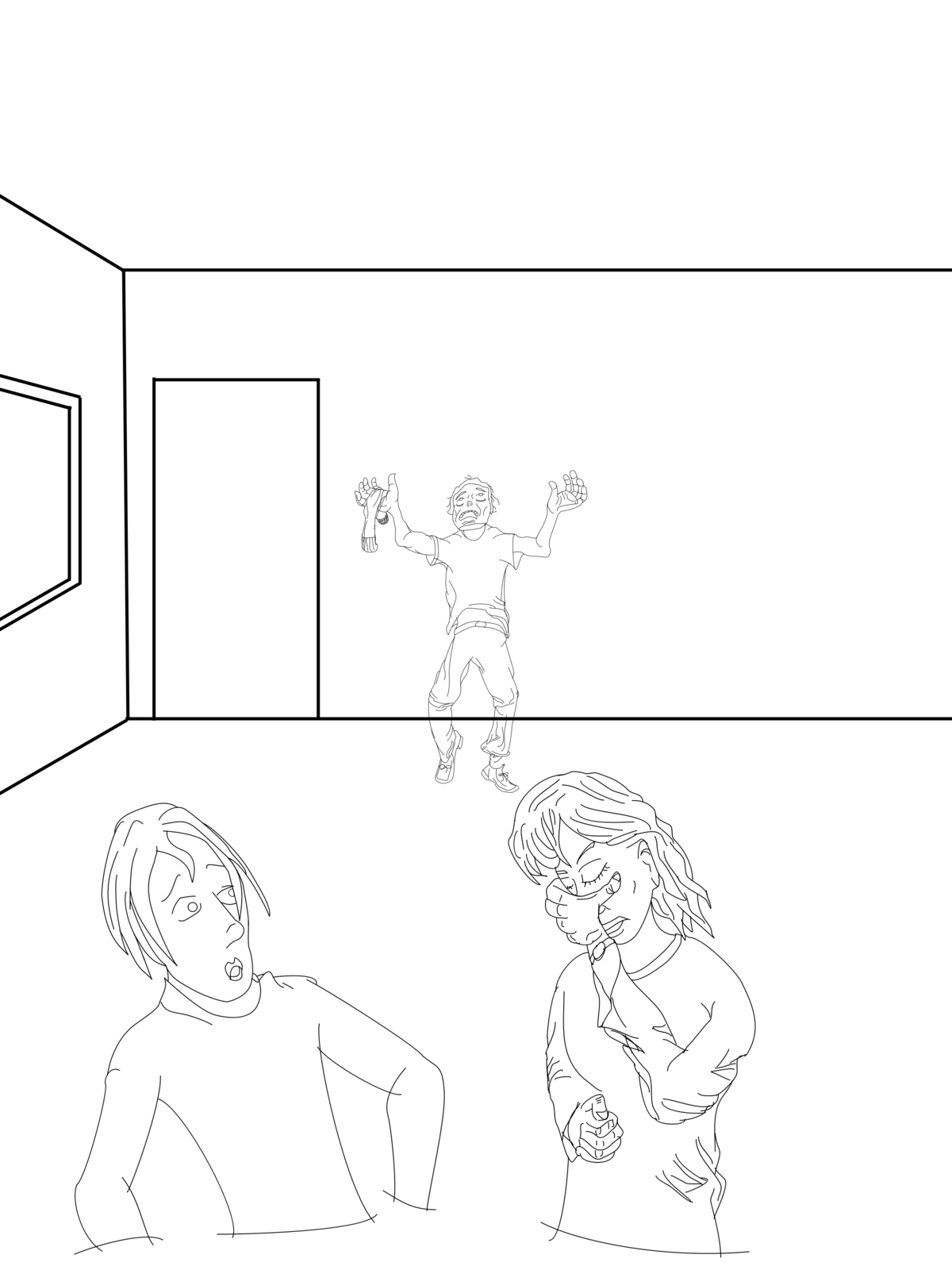 Frame 3 line drawing