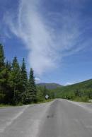 [The road leaving Chena Hot Springs]