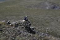 [Stephanie on a rock at Eagle Summit]