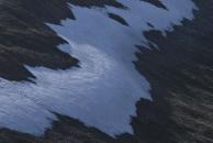 [Close up of ice on the hillside]