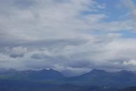 [Sky, clouds, and mountains (and sea plane)]