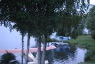 [Seaplane on Lake Hood from balcony of Lake Hood Inn]