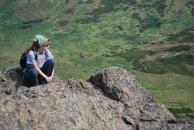 [Stephanie on Flattop Mountain]