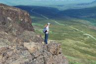 [Stephanie on Flattop Mountain]