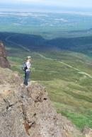 [Stephanie on Flattop Mountain]