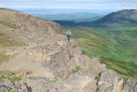 [Stephanie on Flattop Mountain]