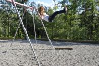 [Stephanie on the swing]