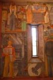 [Printing press mural inside Coit Tower]