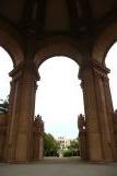 [Inside archway of the Palace of Fine Arts]