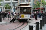 [Cable car turning around]