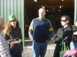 [Stacey, Jim, and Jen outside the barn]