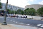 [People crossing the street in DC]