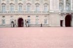 [A guard in front of Buckingham Palace]