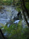 [A waterfall through the trees]