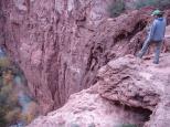 [Becky looking out over Mooney Falls]