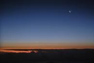 [Moon at 39,000 feet]