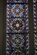 [Stained glass windows in Visitor Centre]