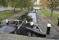 [Old canal and lock in Dublin]