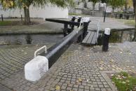 [Old canal and lock in Dublin]