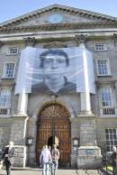 [Entrance to Trinity College honoring...some dude]