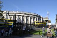 [Looking out from Trinity College entrance]