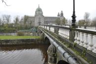 [Salmon Weir bridge to the Galway Cathedral]