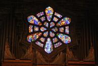 [Stained glass window in the Galway Cathedral]