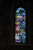 [Stained glass window in the Galway Cathedral]