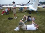 [Ron, Eric, and Tim during the air show]