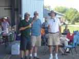 [David, Eric, and Tim at the hangar]