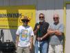 [Frank, Tim, and Eric at the Crosswinds Cafe at the Owosso airport]