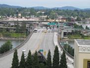 [Portland freeway from above]