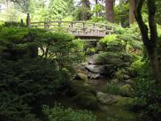 [Japanese garden bridge]