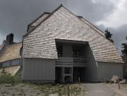 [Timberline Lodge side view]