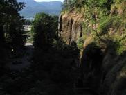 [Looking out from bridge by Multnumah Falls]